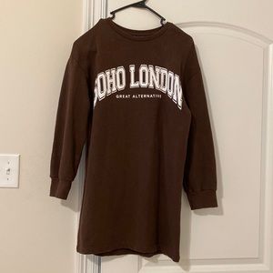 Sweatshirt dress. Size S